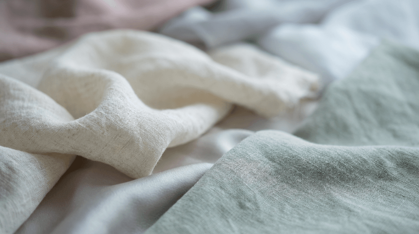 Textile and polymer material samples